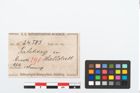 Etikett zu Bronzearmreif (NHMW-PRAE-024585)
